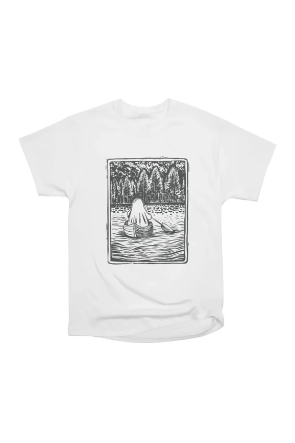 Ghost Rowing On A Lake T-Shirt Tee Gift For Him Merch For Her Apparel For Friend