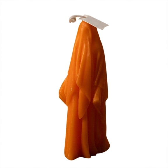 Ghost Shaped Halloween Candle, Sculpted Candle Wax Decor for Spooky Tabletop Home Decor