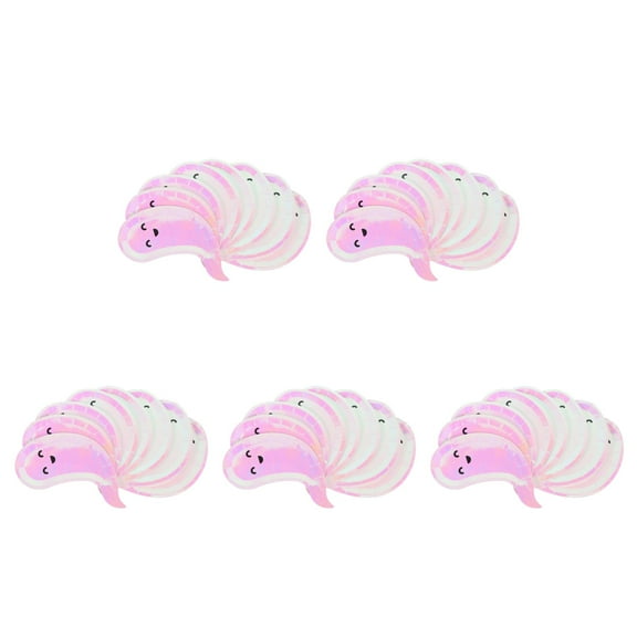 PartyKindom Halloween Themed Ghost Shaped Paper Plates for Parties 40Pcs 7.9x5.9in