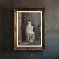 thumbnail image 1 of Ghost Sitting on a Toilet Poster Spooky Art Dark Academia Gothic Decor Whimsical Haunted Illustration Vintage Halloween Poster Rustic, 1 of 3