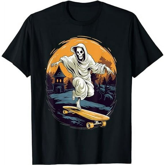 Ghost Skater - Skateboard Skateboarder Skateboarding T-Shirt