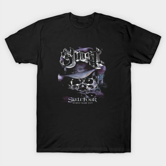 Ghost Skeletour World Tour 2026 Funny Metal Band Concert Retro Music Fan G2659 T-Shirt, for men and women, Up to Size 5XL