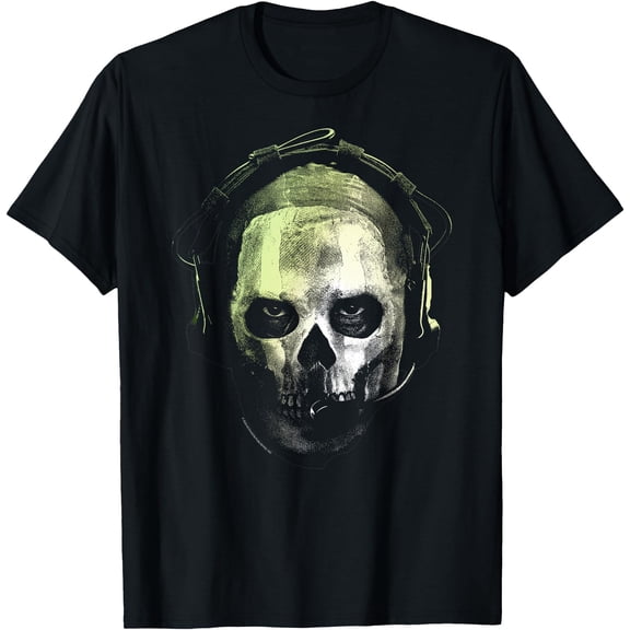 Ghost Skull Portrait Video Game T-Shirt