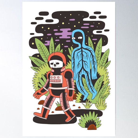 Ghost Space Poster, 8x12 UNFRAMED