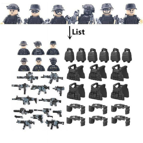 Ghost Special Forces Interlocking Block Building Modern Camouflage Soldier Sets, 4.5cm