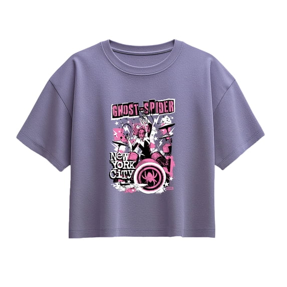 Ghost Spider - Ghost Spider Punk Band Short Sleeve Boxy Graphic T-Shirt