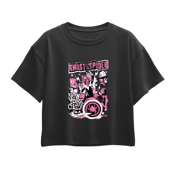 Ghost Spider - Ghost Spider Punk Band Short Sleeve Boxy Graphic T-Shirt