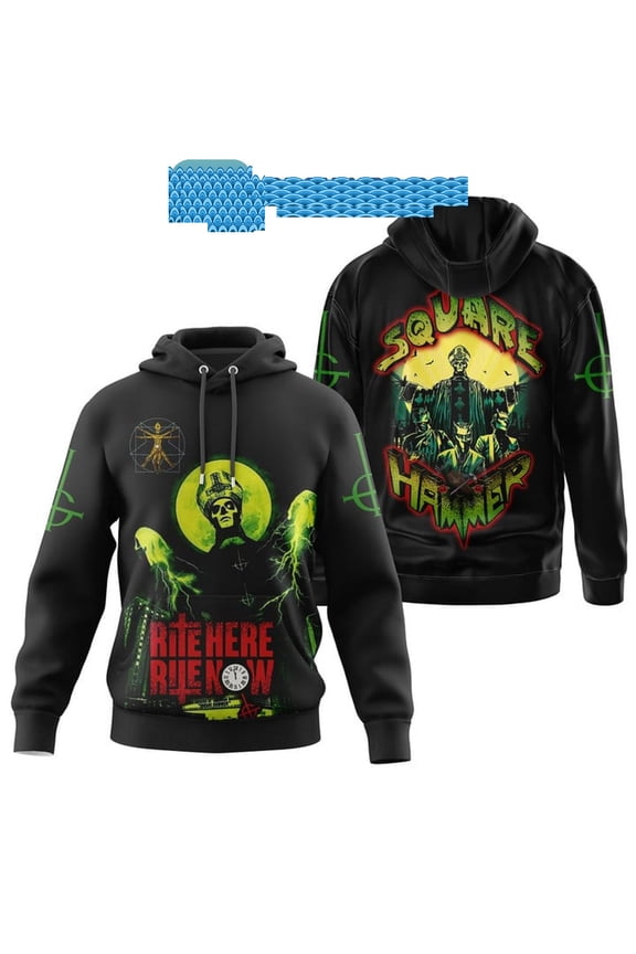Ghost Square Hammer Rite Here Rite Now Hoodie Shirt