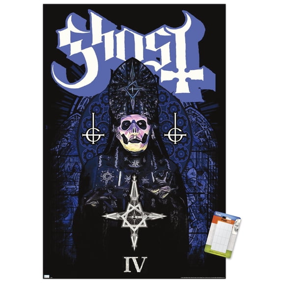 Ghost - Stained Glass Wall Poster, 22.375" x 34"
