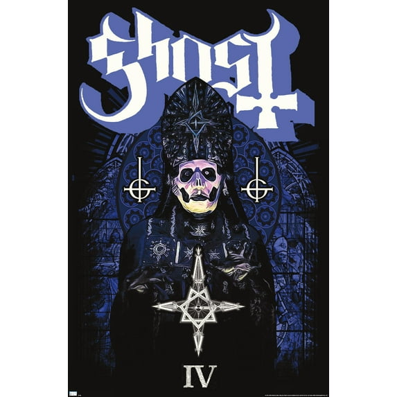 Ghost - Stained Glass Wall Poster, 22.375" x 34"