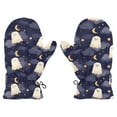 thumbnail image 1 of Ghost Star Moon Cold Weather Mittens Cozy Gloves with Adjustable Fit Perfect for Outdoor Fun, 1 of 7