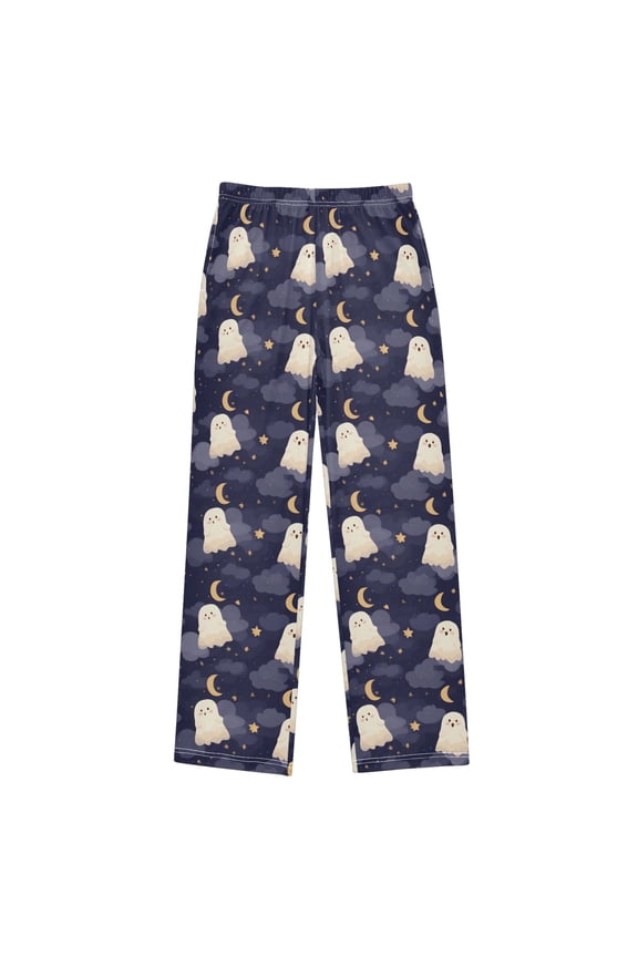 Ghost Star Moon Pajama Pants Soft Lightweight Lounge Pants Bottoms Sleep Pants Warm Comfy