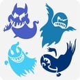 thumbnail image 1 of Ghost Stencil 11.8x11.8 inch Ghost Face Painting Stencil Plastic 4 Styles Ghost Pattern Stencil Halloween Decoration Stencil for Painting Art DIY Furniture Wall Floor Home Wooden Signs, 1 of 7