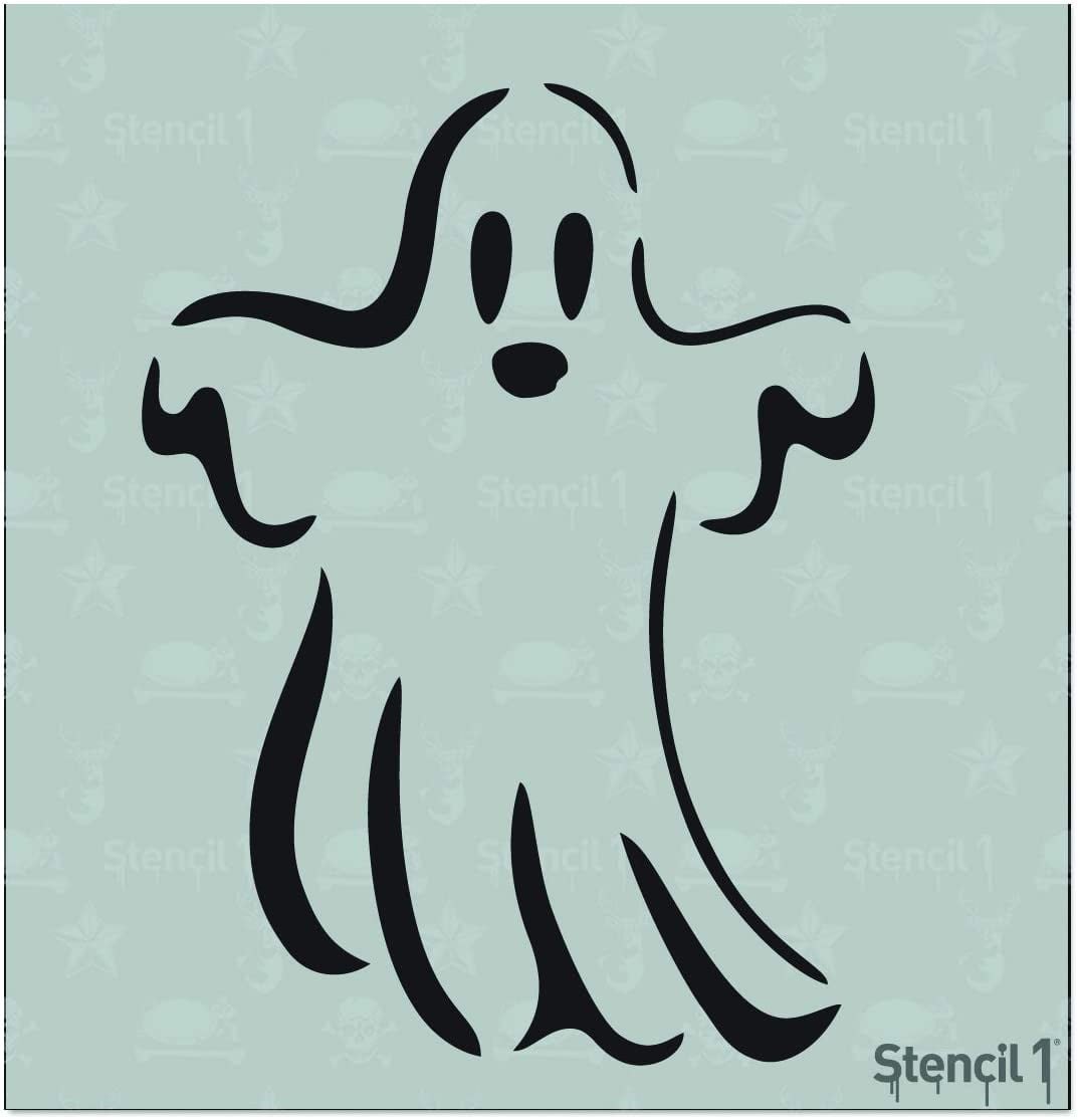 Ghost Stencil For Painting – Reusable Mylar Template For Walls, Crafts, Halloween Decor