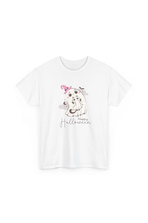 Ghost Story T-Shirt, Spooky Paranormal Tee, Cute Ghost Cat Graphic Shirt