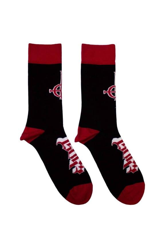Ghost Symbol Band Logo Ankle Socks Black