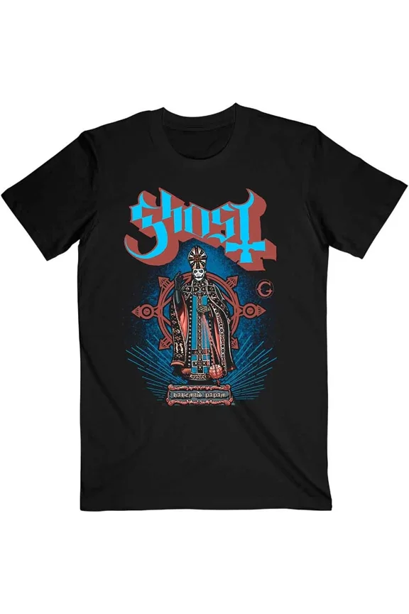 Ghost T Shirt Habemus Papam Band Logo new Official Mens Black