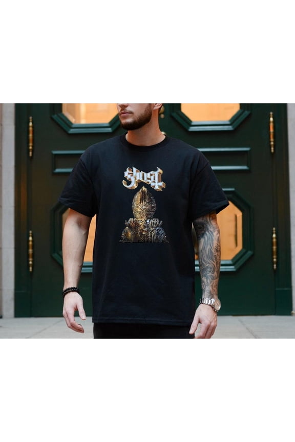 Ghost T Shirt Impera Glow Rock Band Logo Black Tee Licensed Merch New, Hot Trend GrolyTee T-shirt S-5XL