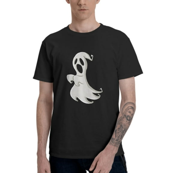 Ghost T-Shirt for Men Cotton 100% Summer Tops Women Fashion Casual Short Sleeves Round Collar Short-Sleeve Couple Top Tees