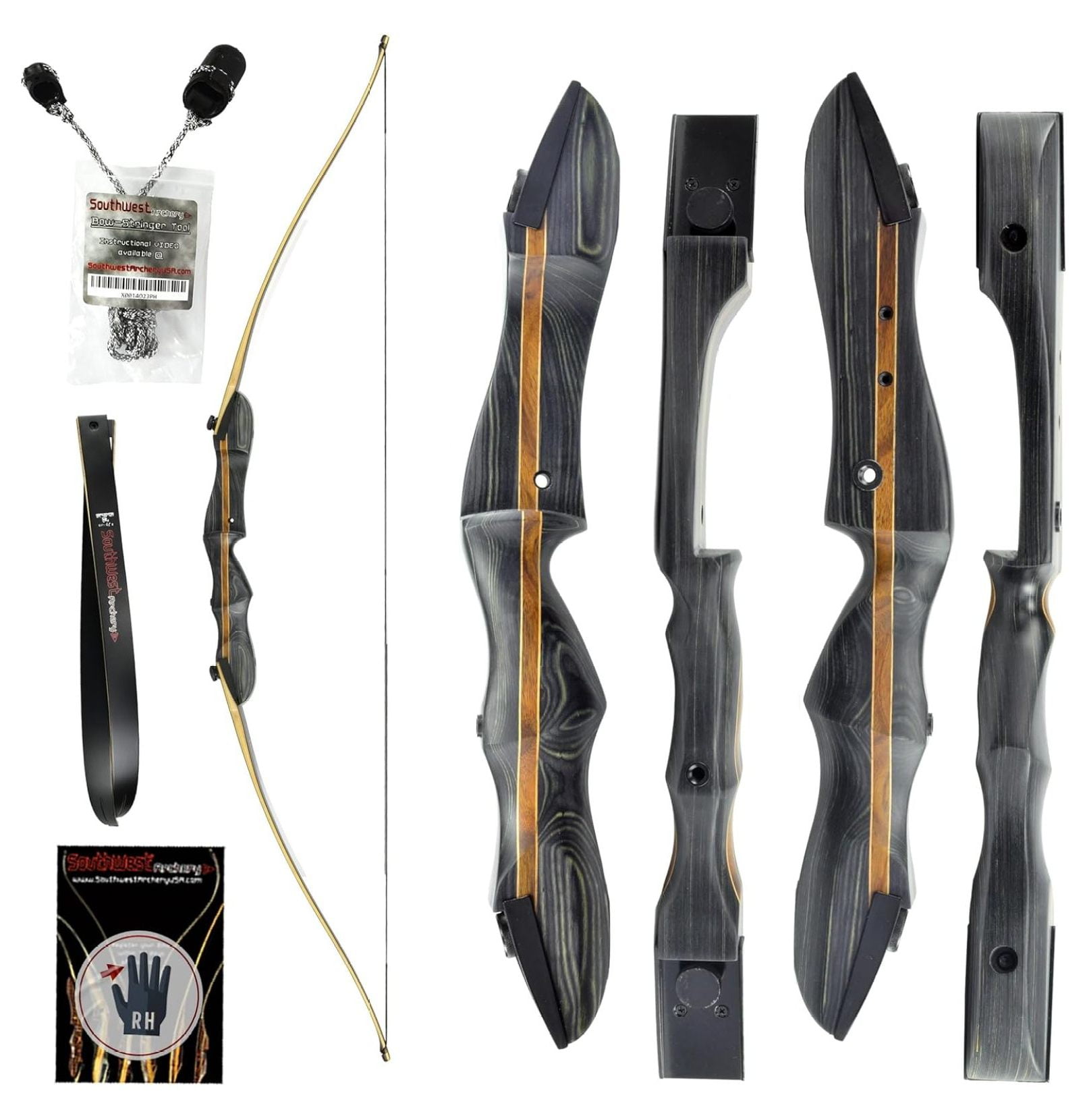 Ghost Takedown Longbow 64" Longbow Hunting Bow Right & Left Hand