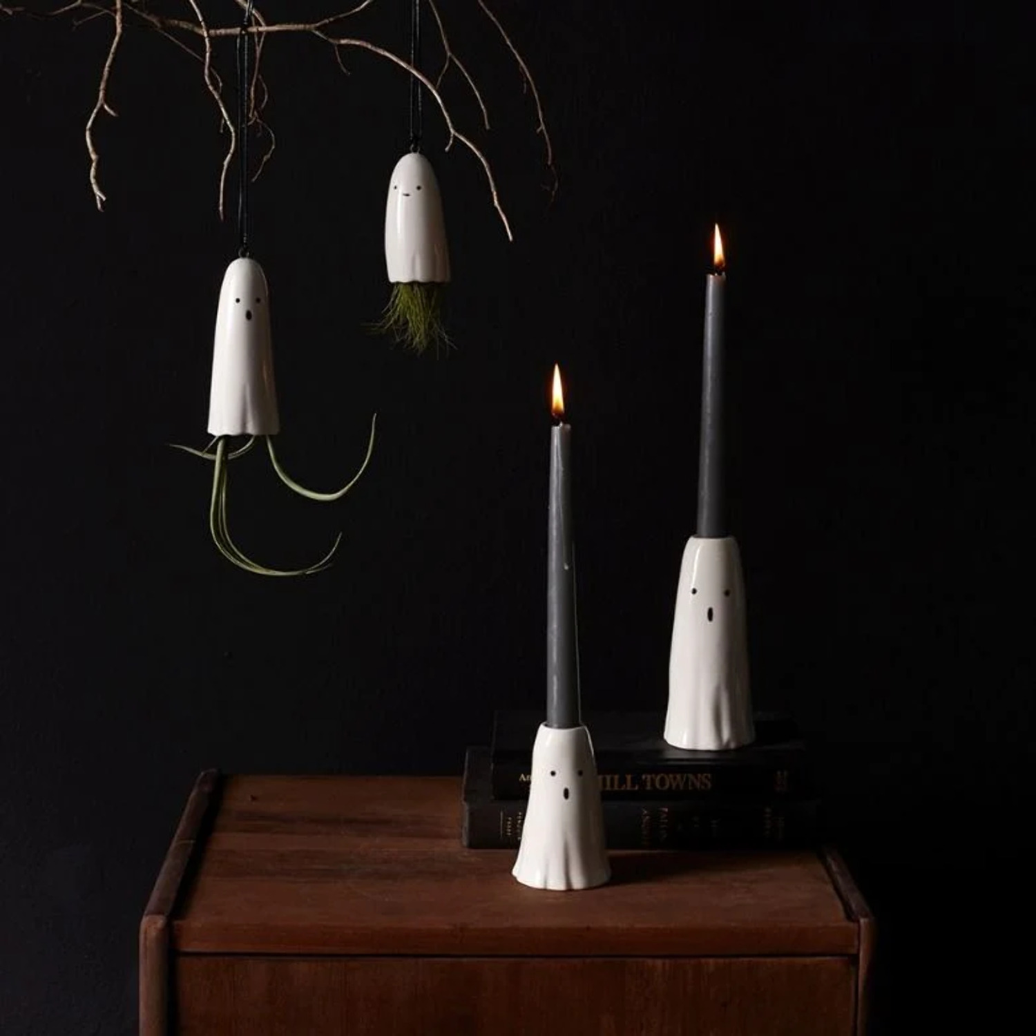 Ghost Taper Candle Holder