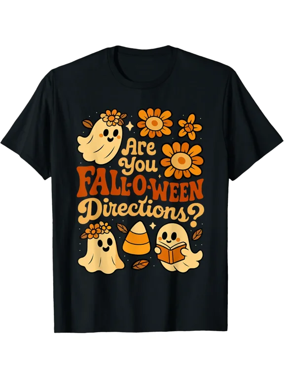 Ghost Teacher Fall O Ween Halloween T Shirt Size S-5XL