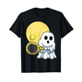 thumbnail image 1 of Ghost Tennis Player Lazy Halloween Costume Cute Sport T-Shirt, 1 of 5
