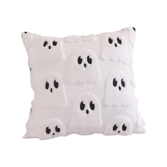 Ghost Throw Pillow Halloween Ghost Pillow Spooky Decor for Couch and Bed Halloween Gift for Home 18 Inch Ghost Pillow Case