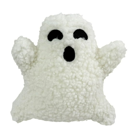 Ghost Throw Pillow - Halloween Ghost-Shaped Decorative Pillow, Soft Plush Spooky Cushion for Sofa, Bed, Outdoor Home Decor, and Anthropology Home Decor
