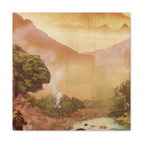 "Ghost Town Decay Scene" - Canvas