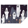 thumbnail image 1 of Ghost Town Halloween Pattern Rectangle Tablecloth 60"x84",Waterproof Polyester Rectangle Table Cloth, Wipeable Spillproof Polyester Tablecloth for Dining, Camping, Indoor and Outdoor, 1 of 5