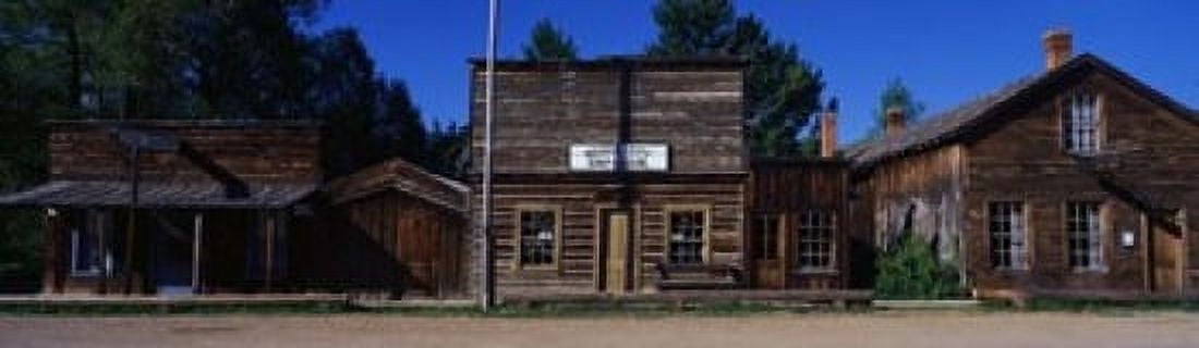 Ghost Town Nevada City MT Canvas Art - Panoramic Images (42 x 12)
