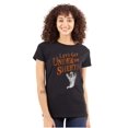 thumbnail image 1 of Ghost Under the Sheets Halloween Womens Slim Fit Graphic Tee Brisco Brands S, 1 of 5
