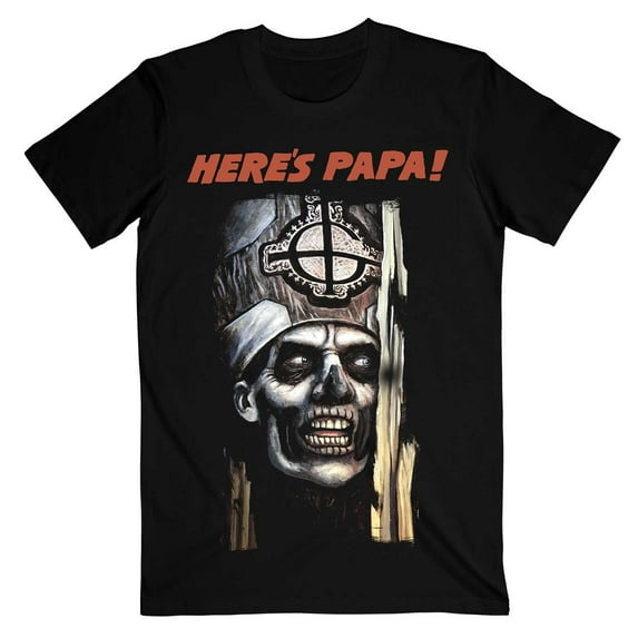 Ghost Unisex T-Shirt Here's Papa (XX-Large)