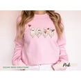 thumbnail image 1 of Ghost Valentine Sweatshirt, Spooky Valentine Sweatshirt, Cute Ghost Crewneck, Valentines Gift, Ghost Valentine, Pink Sweatshirt, Retro Ghost, 1 of 11
