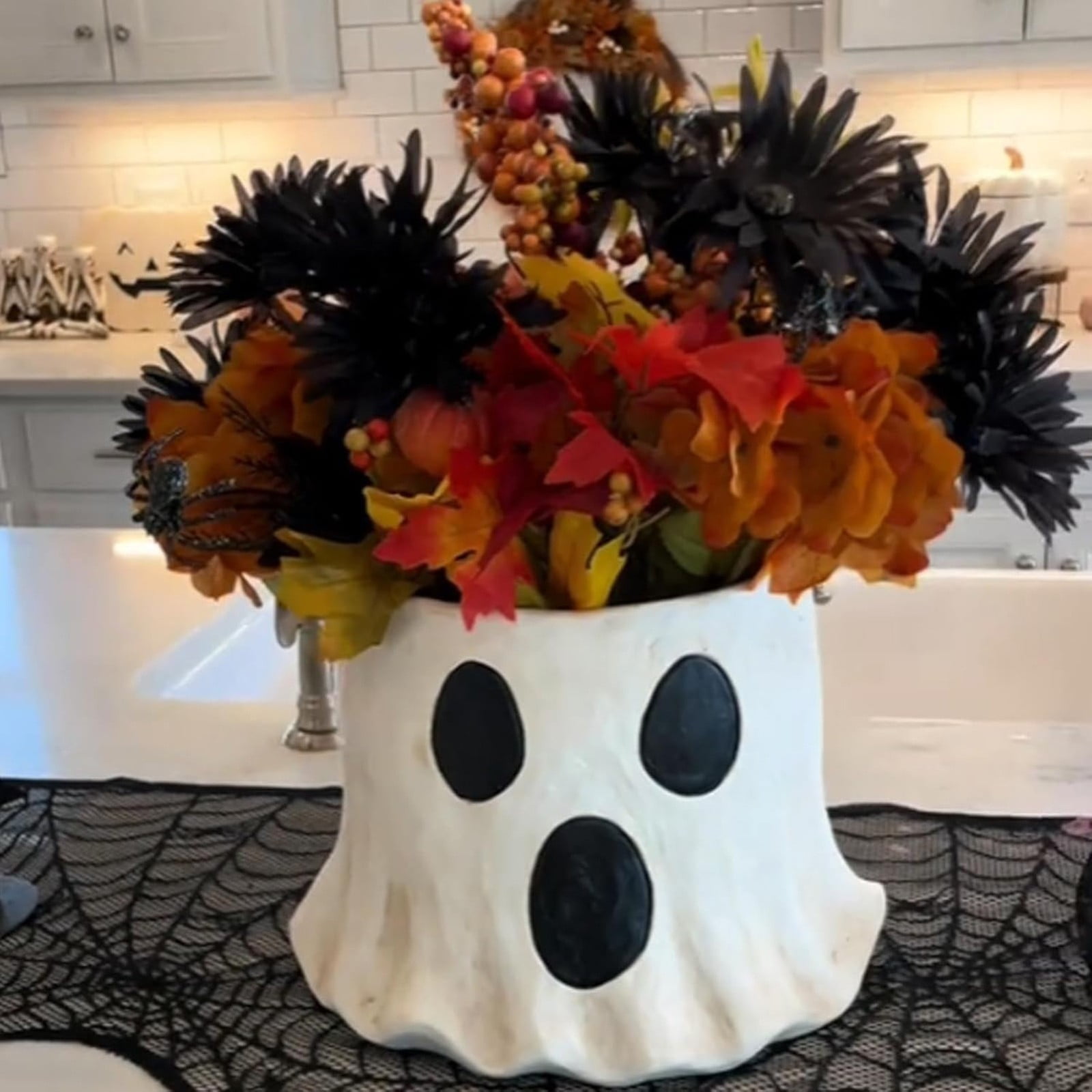 Ghost Vase Gift Cutest Ghost Bucket Halloween 2025 New Ghost Flower