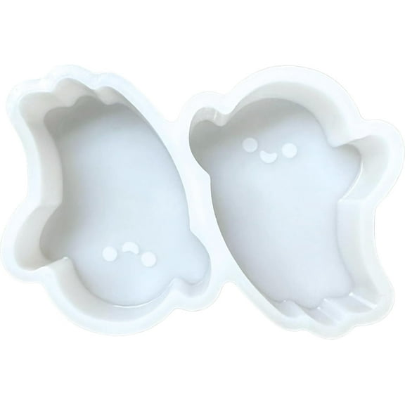 Ghost Vent Clip Car Freshie Silicone Mold  2 pk 2.5 x 3.5 Cute Ghosts Tray Trendy Spooky Halloween Fall Freshener Heat Tolerant Oven Safe 450 F Boo