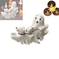 Ghost Walking Dog Statue, 2025 Ghost And Running Dog Statue,Halloween Ghost Dog Figurine Home Tabletop Decorations for Indoor Outdoor