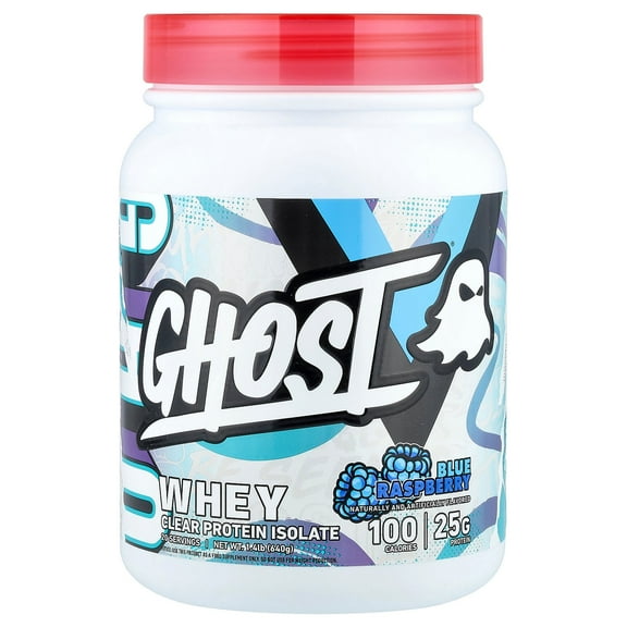 Ghost Whey Blue Raspberry Clear Protein Isolate 1.4 lb