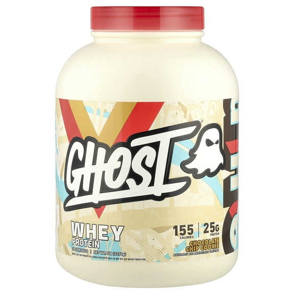 Ghost Whey Protein, Chocolate Chip Cookie , 5 lb (2,270 g)