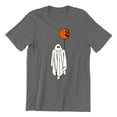 thumbnail image 1 of Ghost With Balloon Pumpkin Halloween Outfit Shirt Unisex Men's T-shirt, L, Charcoal, 1 of 6