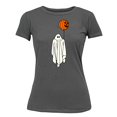 thumbnail image 1 of Ghost With Balloon Pumpkin Halloween Outfit Shirt Women's T-shirt, 2XL, Charcoal, 1 of 6