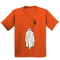thumbnail image 1 of Ghost With Balloon Pumpkin Halloween Outfit Shirt Youth T-shirt, L, Orange, 1 of 6