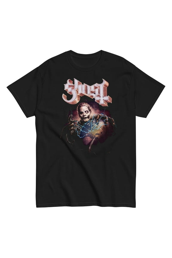 Ghost - World Logo Unisex T-Shirt - Black - 5XL