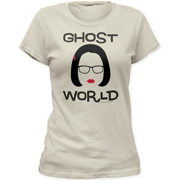 Ghost World Minimal Enid Logo Print Junior's Fitted Cotton Shirt