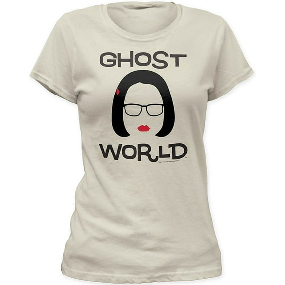 Ghost World Minimal Enid Logo Print Junior's Fitted Cotton Shirt