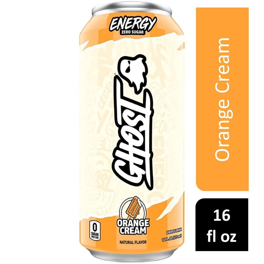 Ghost Zero Sugar Orange Cream Energy Drink Can