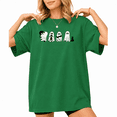 thumbnail image 1 of Ghost and Black Cat joy Halloween Graphic Tee for Women Crewneck Short Sleeve Casual Shirt, 1 of 6