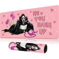 thumbnail image 1 of Ghost face Gaming Mouse Pad,Pink Desk Mat,Cute Desk Mat,Desk Matt for Desktop,31.5×11.8 inch Pink Mouse Pad XL 3mm with Non-Slip Base - Computer Mats for Desktop,Suitable for Home Office Gaming, 1 of 6