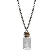 Ghost in A Bottle Pendant Necklace,Glow In The Dark Ghost Necklace The Adopt A Ghost Necklace Halloween Jewelry for Women and Men